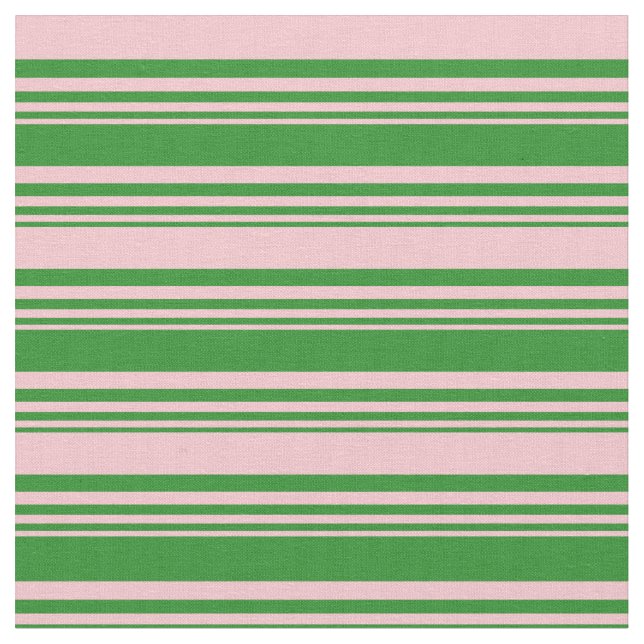 Tecido Padrão de Links Verde e Rosa Florestais (Detalhe)