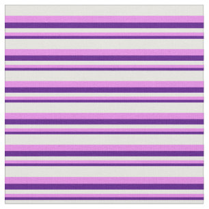 Tecido Padrão de listração de índio, violeta e creme de m