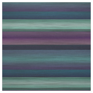 Tecido Padrão de Listras de Aquarela Azul Verde Turquesa