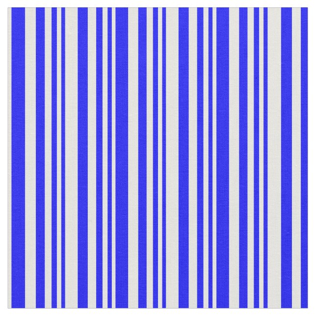 Tecido Padrão de Listras/Linhas Azul e Branco (Detalhe)