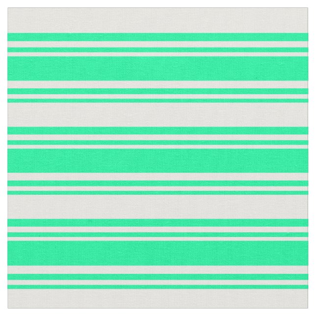 Tecido Padrão de Listras/Linhas Verde e Branco (Detalhe)
