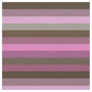 Tecido Padrão de Listras Retrô Rosa Malva e Chocolate Aco