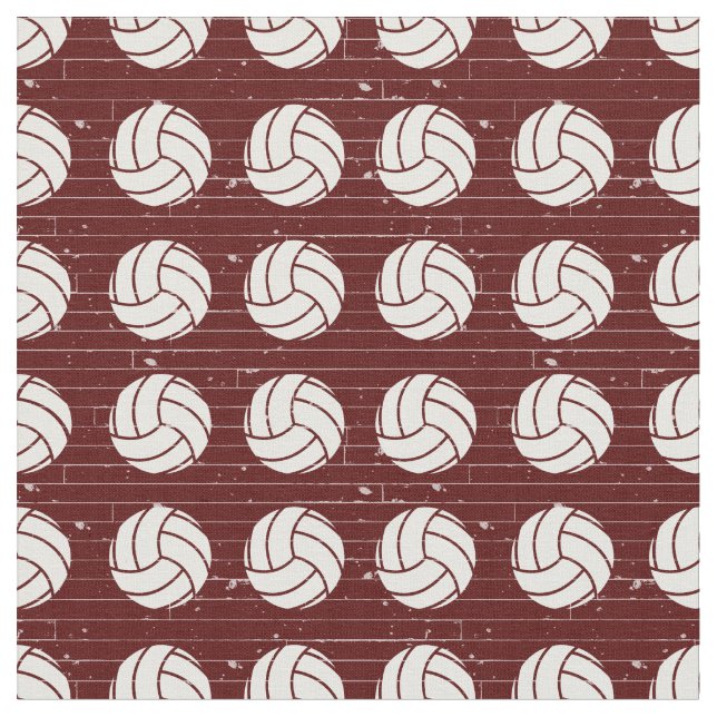 Tecido Padrão de Madeira de Voleibol Maroon (Detalhe)