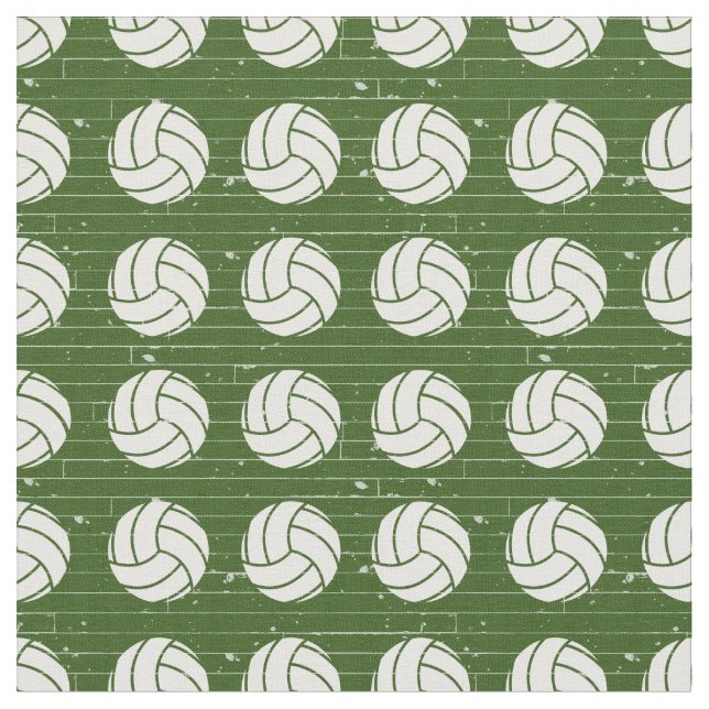 Tecido Padrão de Madeira de Voleibol Verde Florestal (Detalhe)