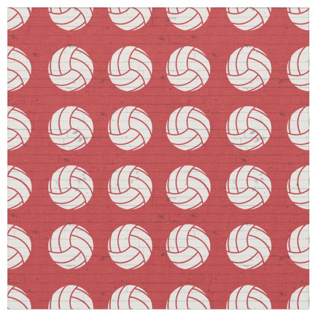 Tecido Padrão de Madeira de Voleibol Vermelho (Detalhe)