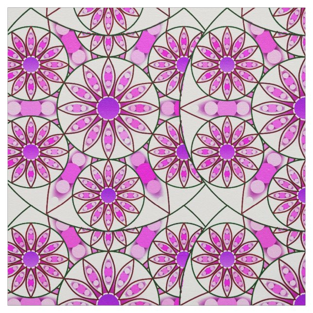 Tecido Padrão de mandala, lavanda, rosa, rosa-quente, bra (Modelo)