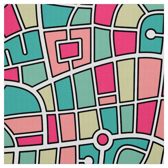 Tecido Padrão de Mapa 030520 - Cores 01 (Modelo)