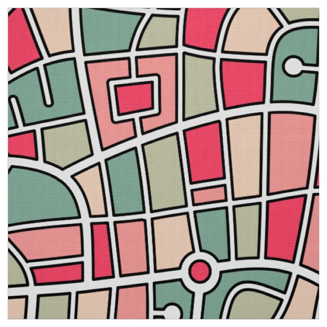 Tecido Padrão de Mapa 030520 - Cores 02 (Modelo)
