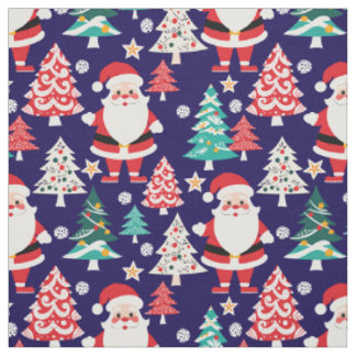 Tecido Padrão de maravilha de Natal de Papai Noel