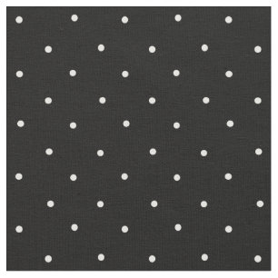 Tecido Padrão de Mini Bolinhas Preto e Branco