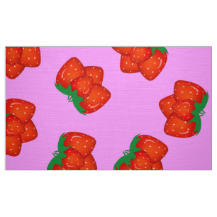 Tecido Padrão de morango