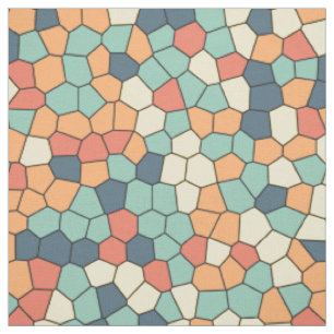Tecido Padrão de mosaico multicolor