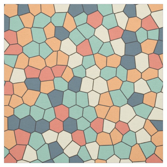 Tecido Padrão de mosaico multicolor (Modelo)