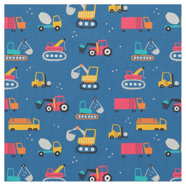 Tecido Padrão de Movers de Contrução de Cute (Detalhe)