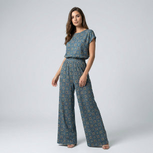 Tecido Padrão de Música Crônica do Boho Amarelo Azul Prof