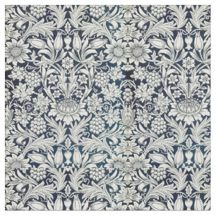 Tecido - Padrão de Nova Arte Azul e Branca