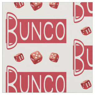 Tecido Padrão de Novidade do Dice Vermelho Bunco