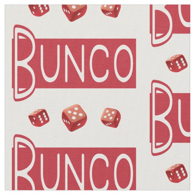 Tecido Padrão de Novidade do Dice Vermelho Bunco (Detalhe)