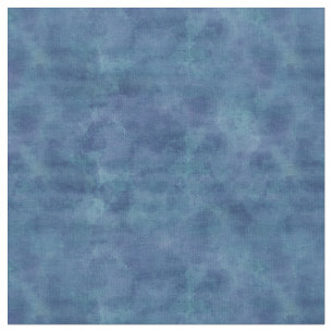 Tecido Padrão de Nuvens de Abstrato de Aquarela Azul