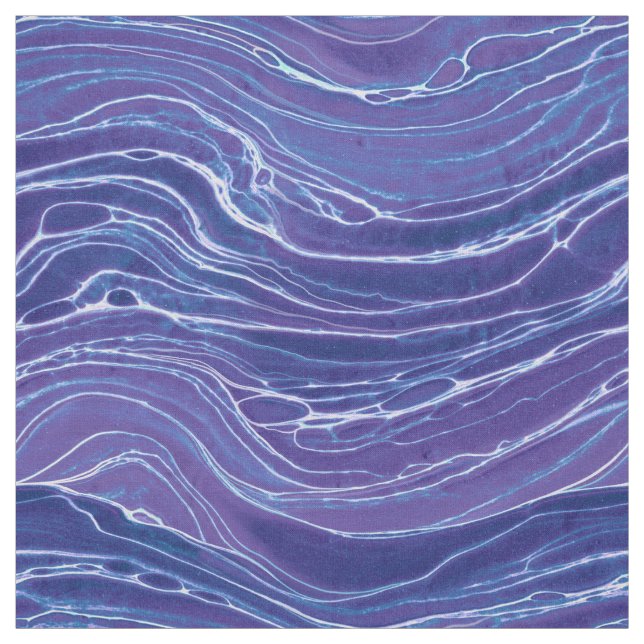 Tecido Padrão de Ondas Abstrato de lavanda Azul de  (Modelo)