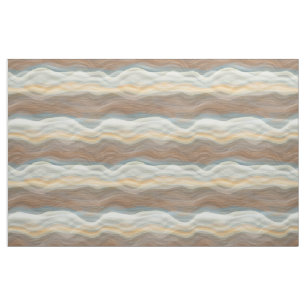 Tecido Padrão de Ondas Artísticas Retro-Abstrato Legal