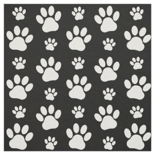 Tecido Padrão de pata, impressões de pata, patas de cão,