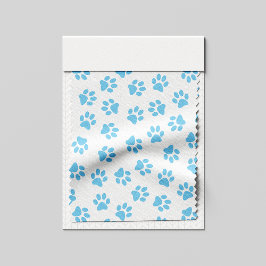 Tecido Padrão De Patas, Patas Cachorros, Patas Azuis Bebi