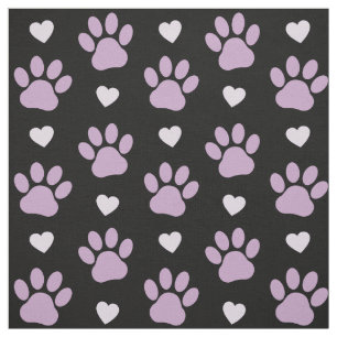 Tecido Padrão De Patas, Patas Cachorros, Patas Liláticas,