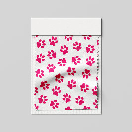Tecido Padrão De Patas, Patas Cachorros, Patas Rosa