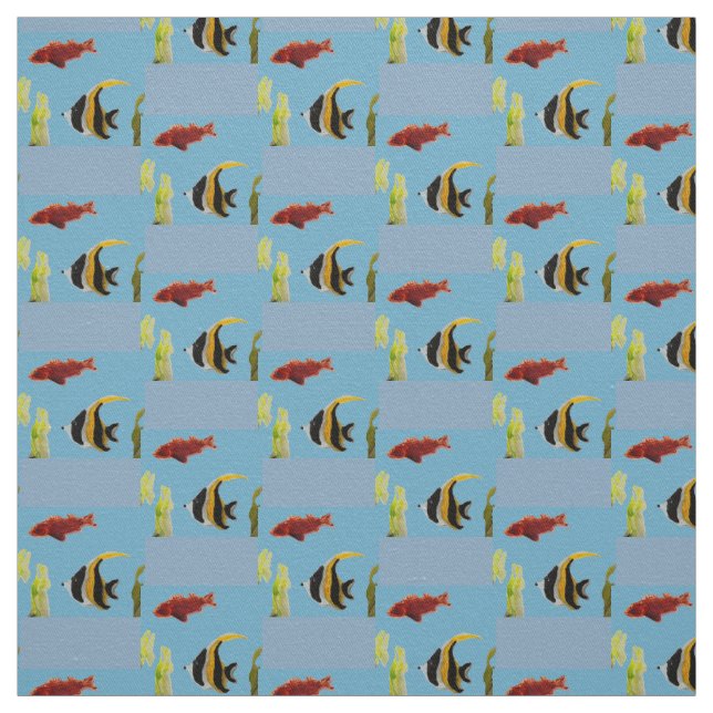 Tecido Padrão de Peixes Aquáticos do Mar (Modelo)