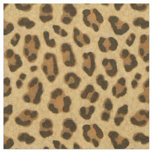 Tecido Padrão de Pele de Impressão de Animais do Leopar