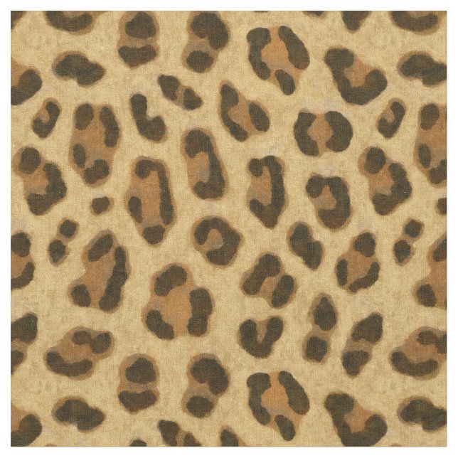 Tecido Padrão de Pele de Impressão de Animais do Leopardo (Detalhe)