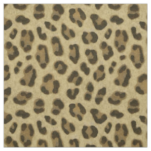 Tecido Padrão de Pele de Impressão de Animais do Leopardo