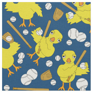 Tecido Padrão de Pintinho de Baseball Softball