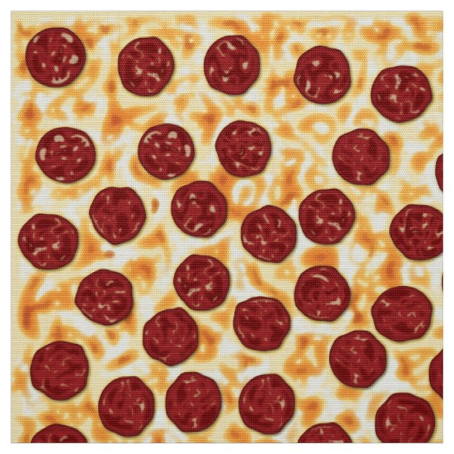 Tecido Padrão de Pizza de Pepperoni (Modelo)