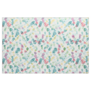 Tecido Padrão de Polkadots de Verão Feliz e Bonito