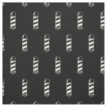 Padrão de polo preto e branco da barbearia