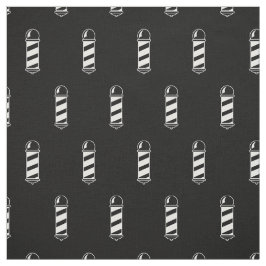 Tecido Padrão de polo preto e branco da barbearia