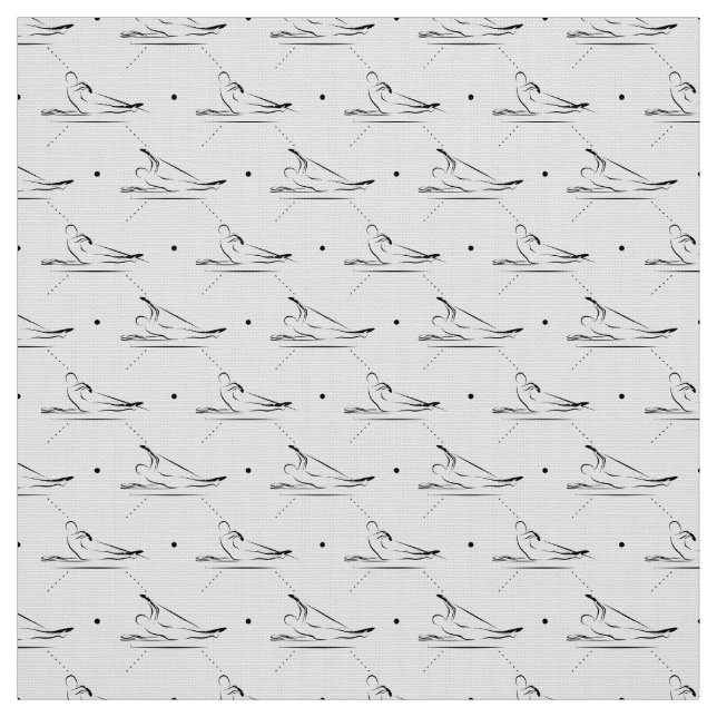Tecido padrão de poses de Pilates (Modelo)