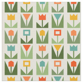 Tecido Padrão de Primavera Floral Elegante