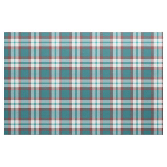 Tecido Padrão de quadrados de Tartan Branco Verde Verde A (Fat Quarter)