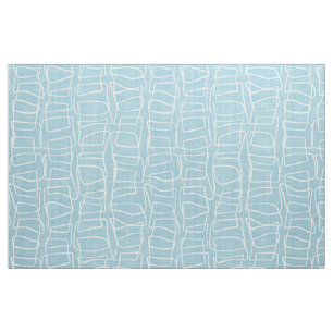 Tecido Padrão de Quadrados Redondos Modernos Azul-Pastel