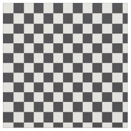 Tecido Padrão de Quadro de Verificação Branco Preto e Per