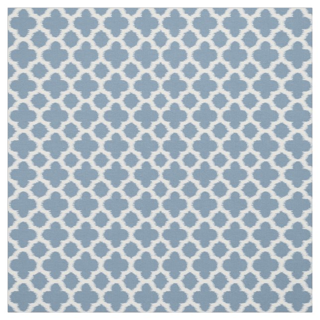 Tecido Padrão De Quatrefoil Azul De Cinza De Fumo (Modelo)