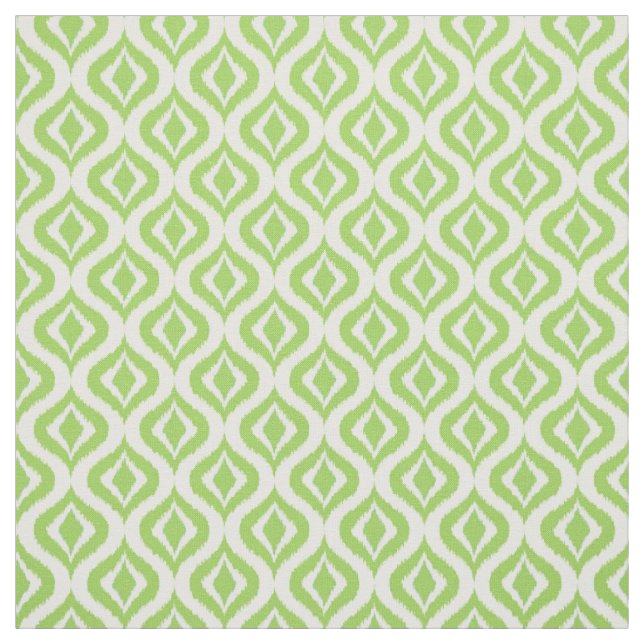 Tecido Padrão De Quedas De Ikat Retro De Verde limão Suav (Modelo)