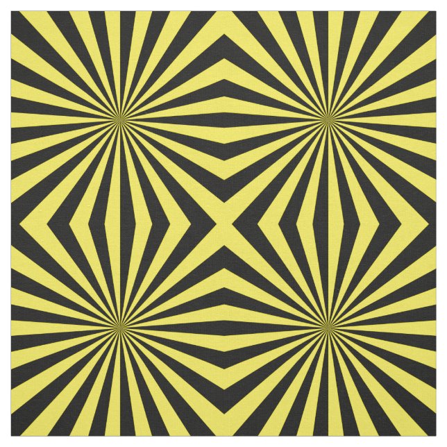 Tecido Padrão de Raio Sol Amarelo Moderno (Modelo)