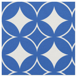 Tecido Padrão de remessa azul e branco