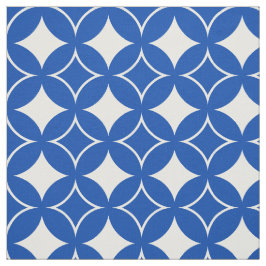 Tecido Padrão de remessa azul e branco