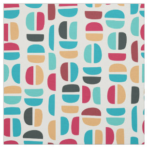 Tecido Padrão de Retro abstrato