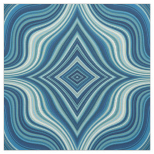 Tecido Padrão de Rhombus Azul e Branco Escuro